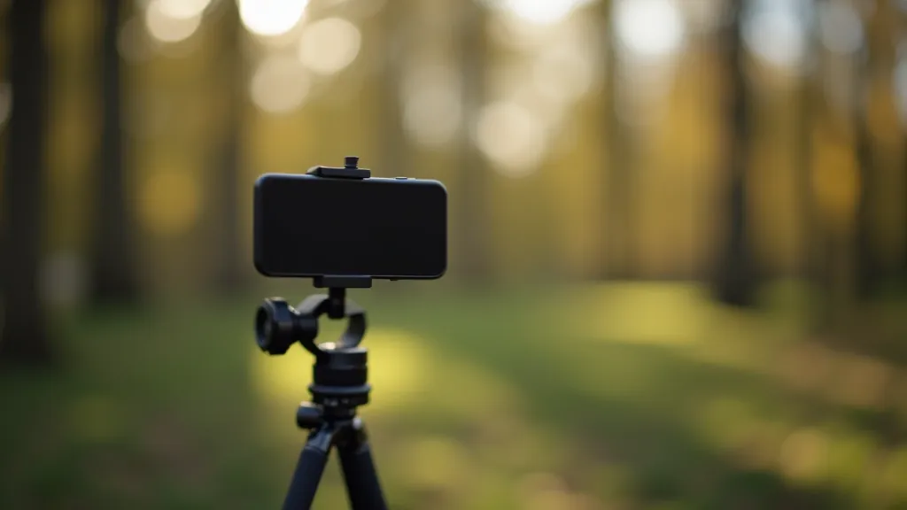 Viedtālrunis monitorā ar stabilizatoru, parādot pareizu pozicionēšanu ārējā skaņstilbā